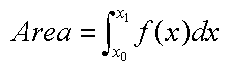 Equation of continuous area integration